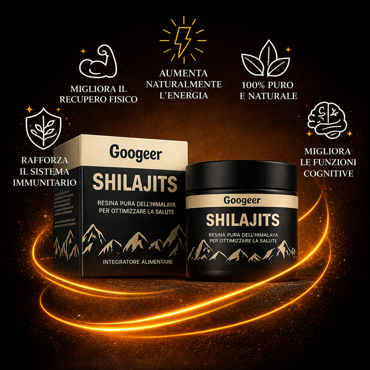 Shilajit 100% Puro 💎 Fonte di energia vitale dall'Himalaya